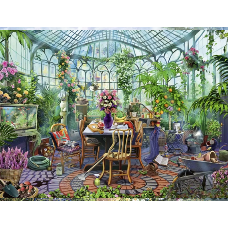 Diamanttavla Flower Room 50x70