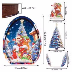 Diamond Painting Bordsdekoration 3D Tomte