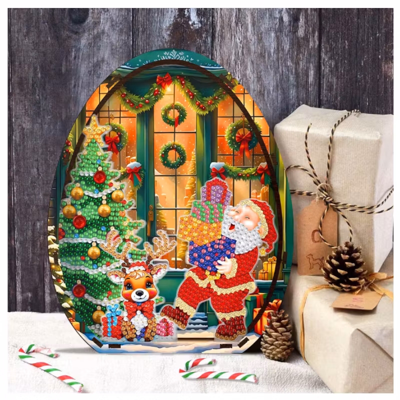 Diamond Painting Bordsdekoration 3D Tomte