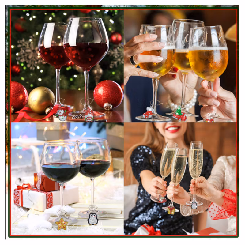 Diamond Painting Glassmycken 8-Pack Jul