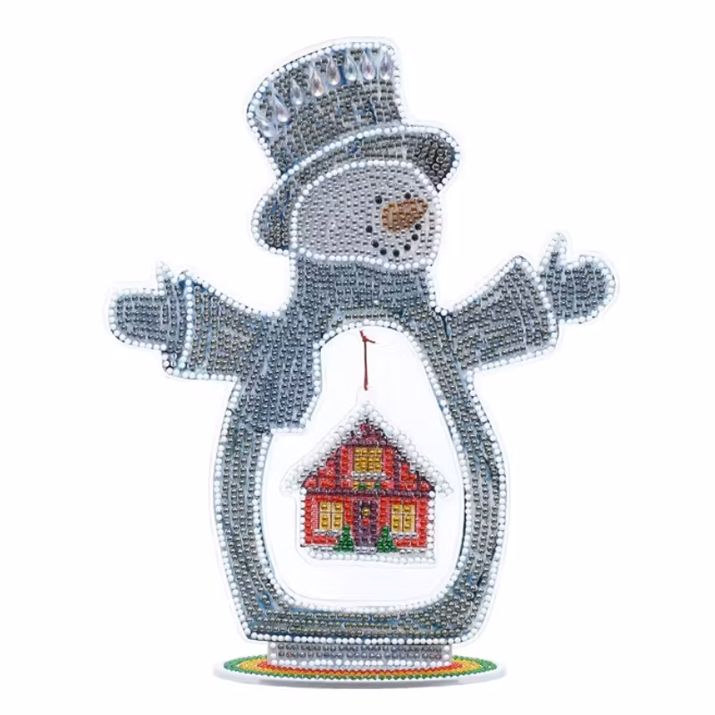 Diamond Painting Bordsdekoration Tomte Med Hänge