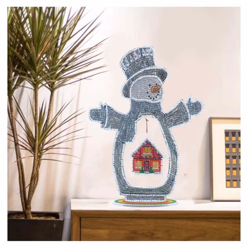 Diamond Painting Bordsdekoration Tomte Med Hänge