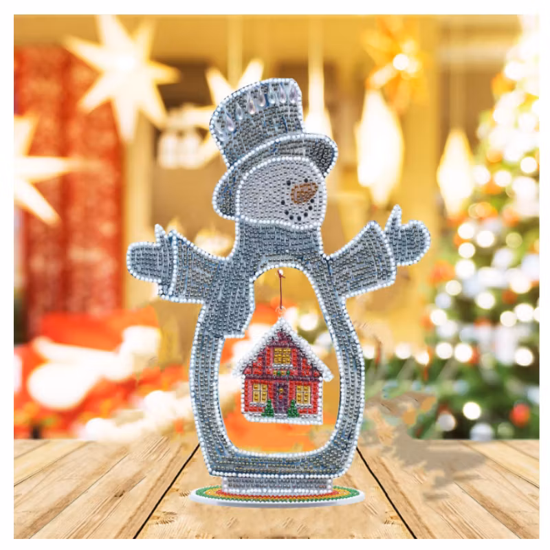 Diamond Painting Bordsdekoration Tomte Med Hänge