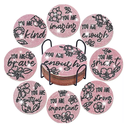 Diamond Painting Glasunderlägg 8-Pack You Are