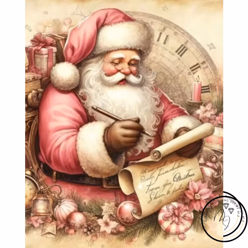 Diamanttavla Tomte Önskelista 40x50