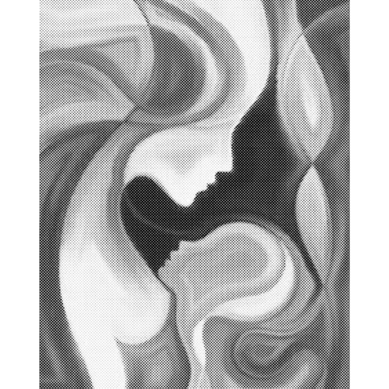 One Color Dot Painting Mother And Child 40x50