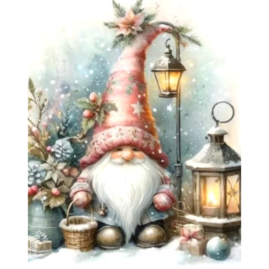 Diamanttavla Nisse Lyktor 40x50