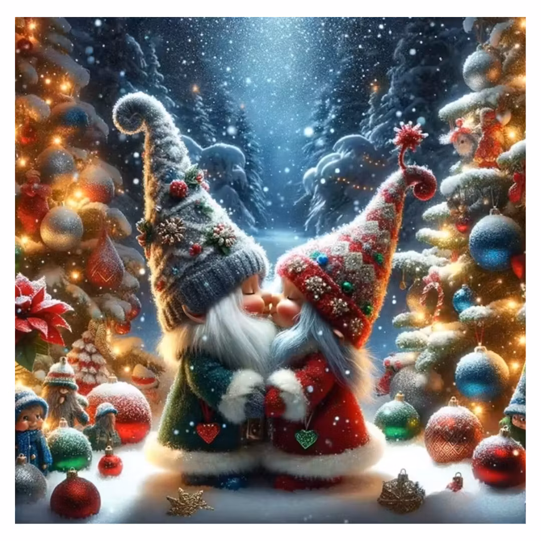 Diamanttavla Nisse Puss 40x40