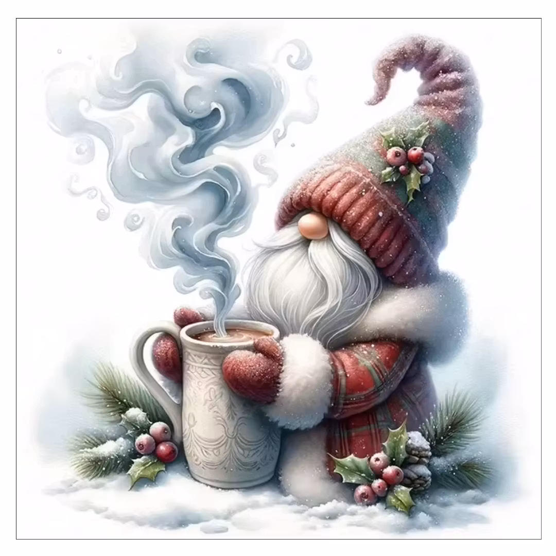 Diamanttavla Nisse Varm Choklad 40x40