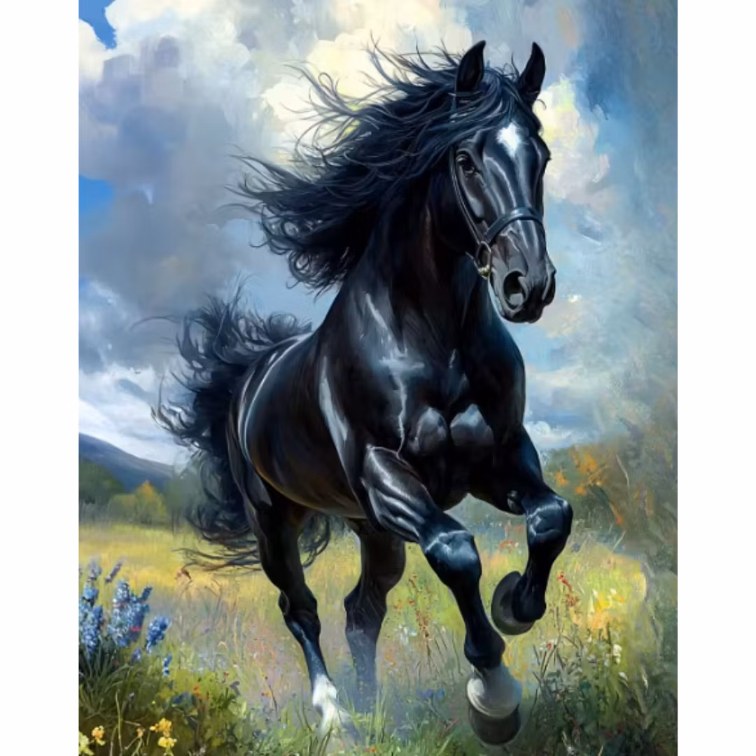 Diamanttavla Black Beauty 40x50 -REA