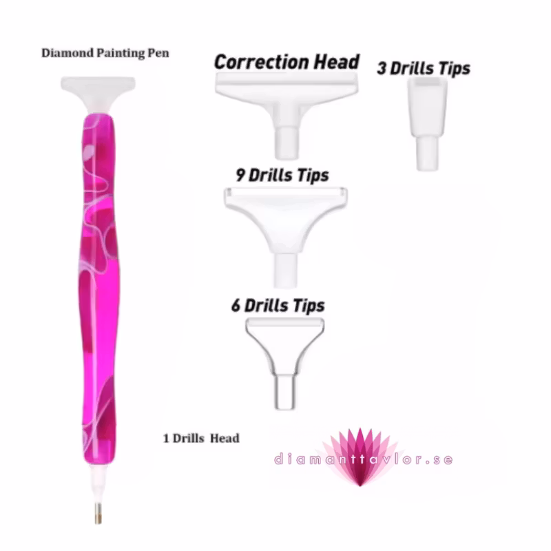 Diamond Painting Resin Penna Lila