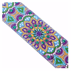 Diamond Painting Bokmärke Purple Flower 21x6 cm