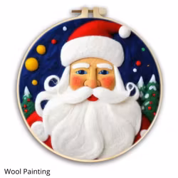 Wool Painting Tomtefar 20x20