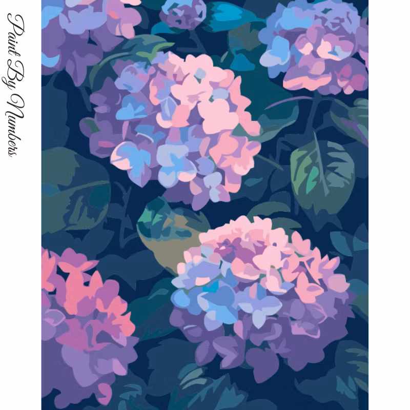 Paint By Numbers Hortensia 40x50