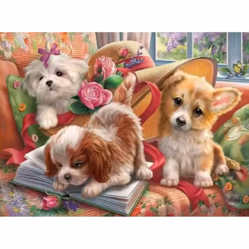 Diamanttavla Valpbus 40x50