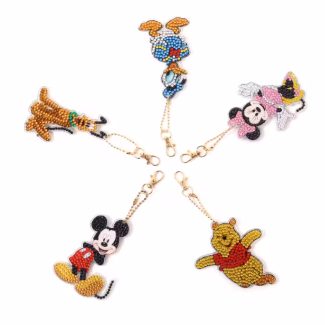 Nyckelringar Kalle Och Vänner 5-Pack