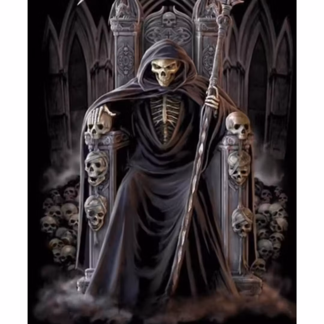 Diamanttavla Skull King 40x50