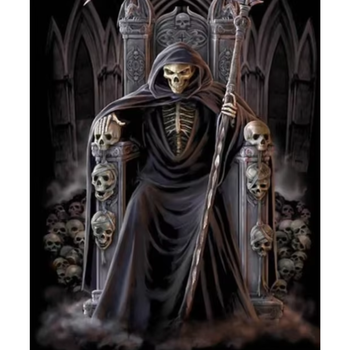 Diamanttavla Skull King 40x50