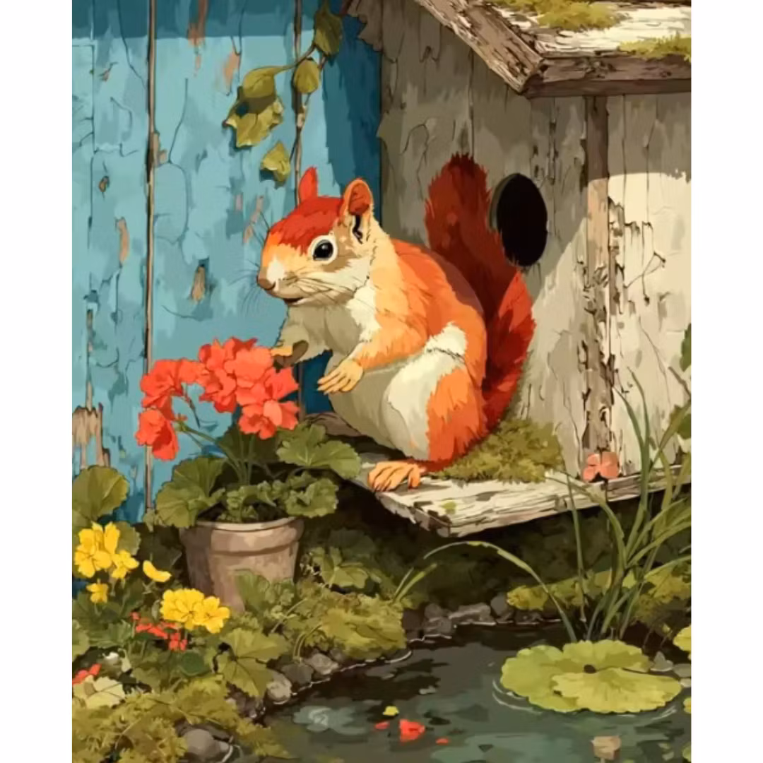 Diamanttavla Kurre 40x50