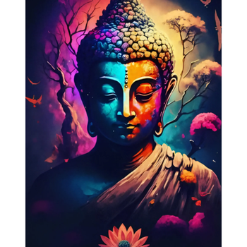 Diamanttavla Buddha Stillhet 40x50