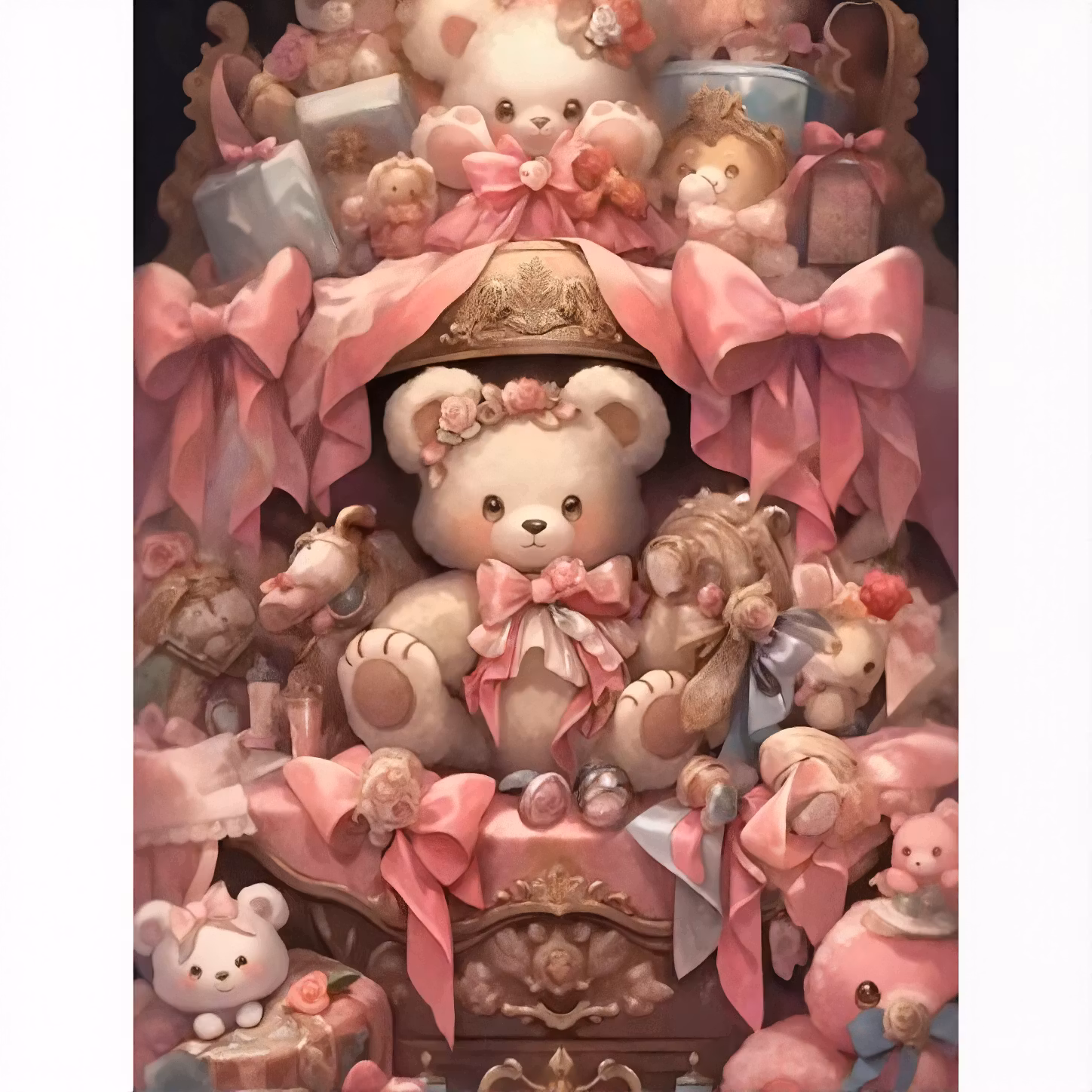 Diamanttavla Teddybears 50x70