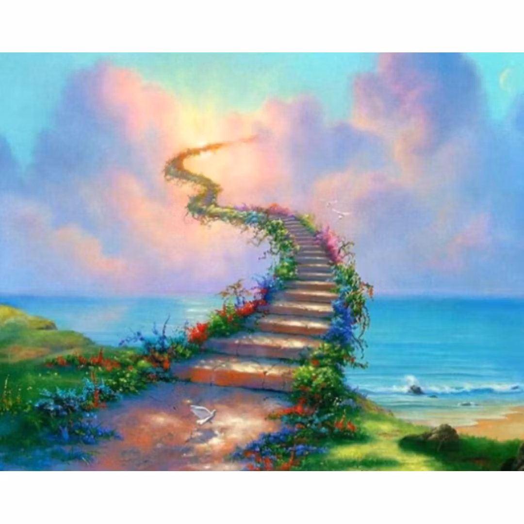 Diamanttavla Stairs To Heaven  40x50