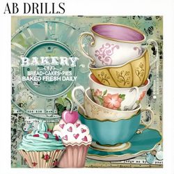 Diamanttavla AB Drills Bakery 50x50