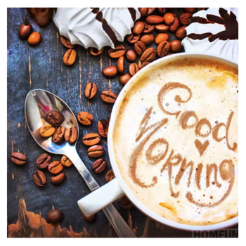 Diamanttavla Good Morning Coffee 40x40