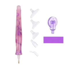 Diamond Painting Penna Retro Lila