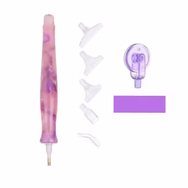 Diamond Painting Penna Retro Lila