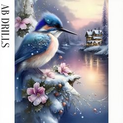 Diamanttavla AB Drills Bird Winterland 40x50