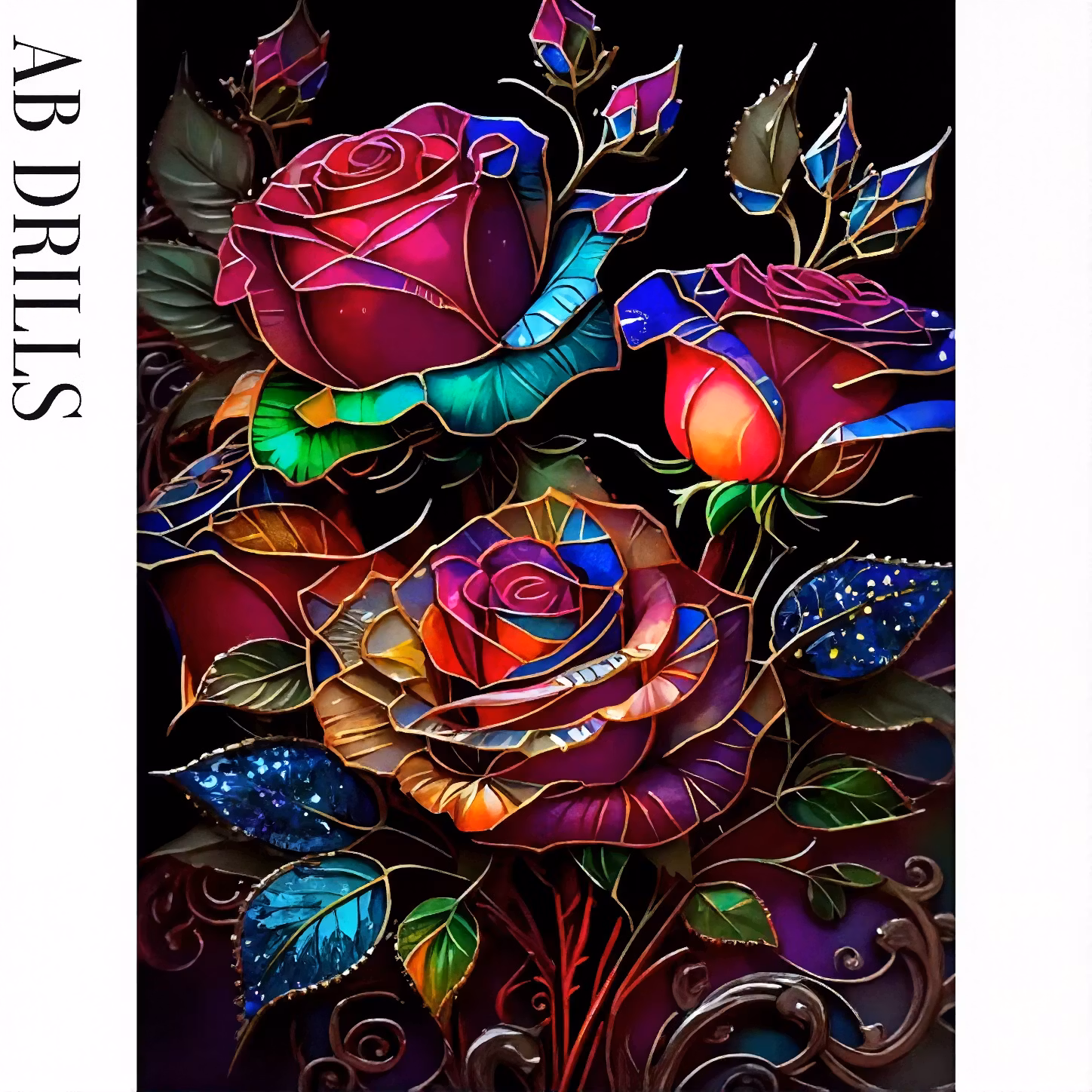 Diamanttavla AB Drills Color Rose 40x50 - Leverans Vecka 36-37