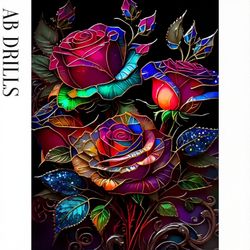 Diamanttavla AB Drills Color Rose 40x50