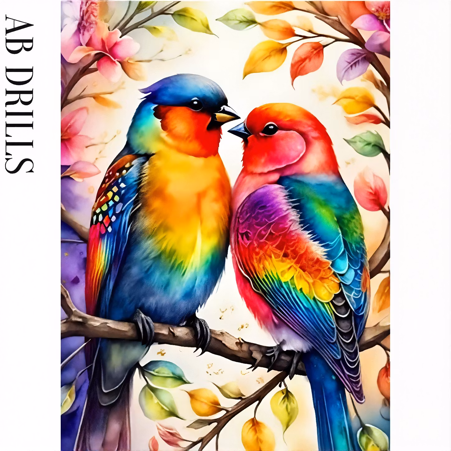 Diamanttavla AB Drills Color Birds 40x50