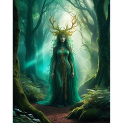 Diamanttavla Forest Queen 50x70