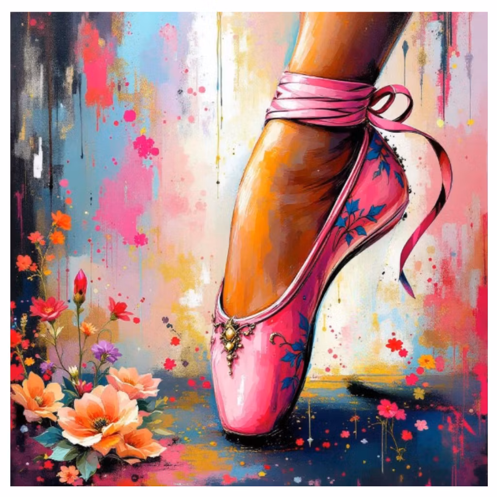 Diamanttavla Ballerina 50x50