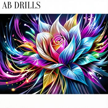 Diamanttavla AB Drills Flower 30x40