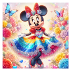 Diamanttavla Minnie 40x40
