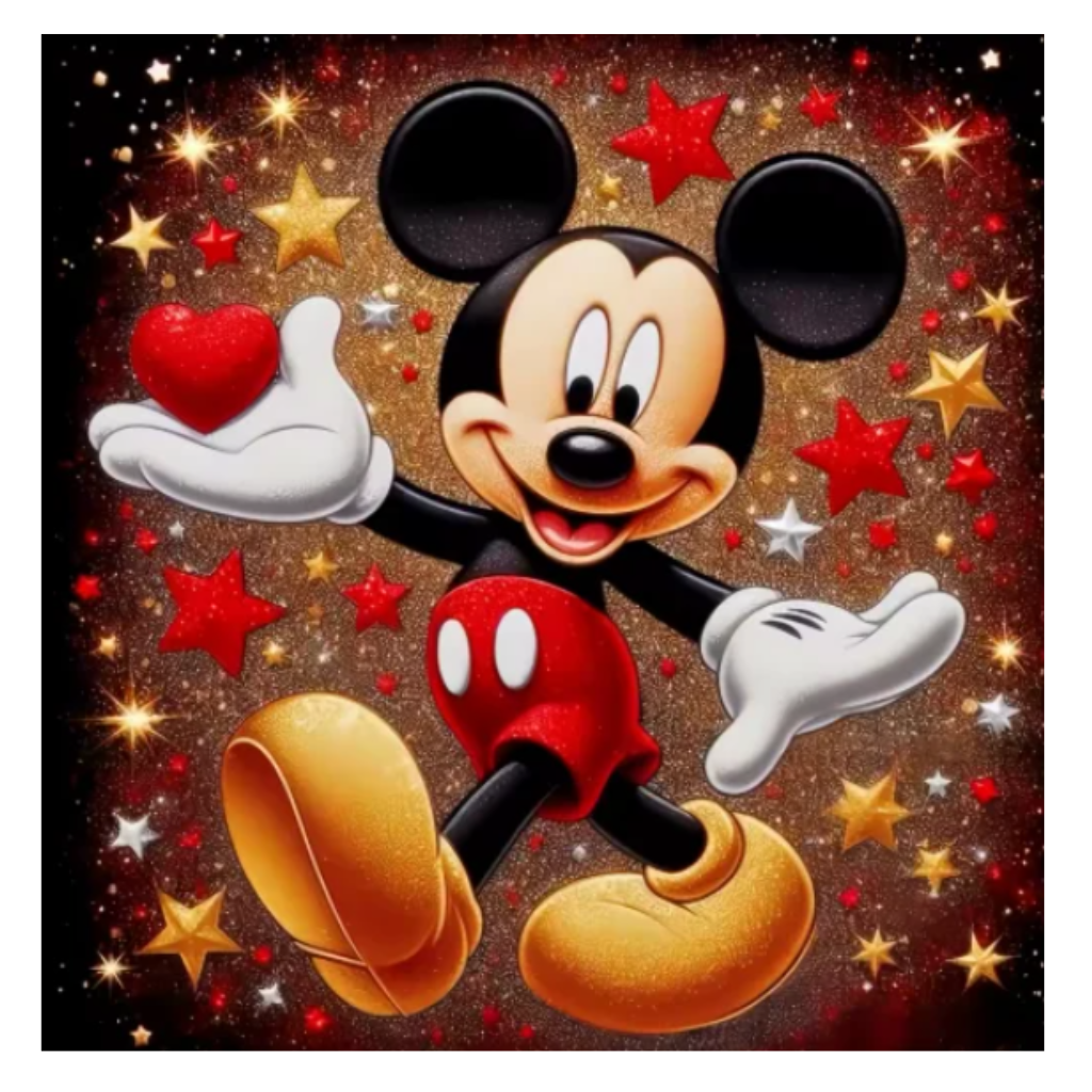 Diamanttavla Mickey 40x40