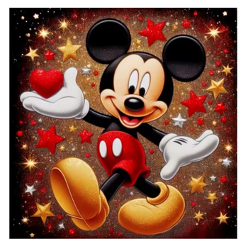 Diamanttavla Mickey 40x40