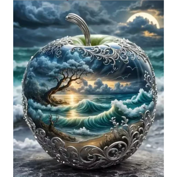 Diamanttavla Apple Ocean 40x50