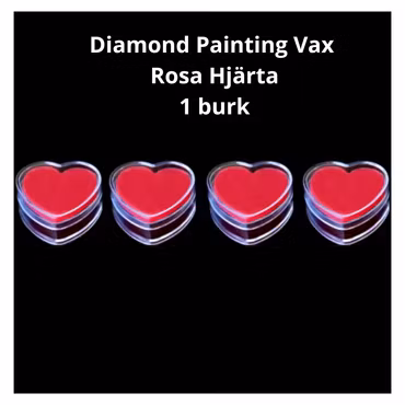 Diamond Painting Vax Rosa Hjärtan 1 Burk