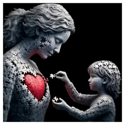 Diamanttavla Motherhood 50x50