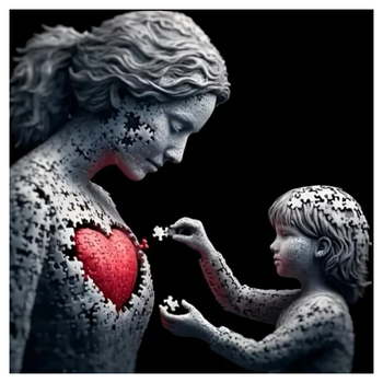 Diamanttavla Motherhood 50x50