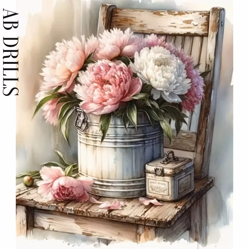 Diamanttavla AB Drills Pioner På Stol 40x50