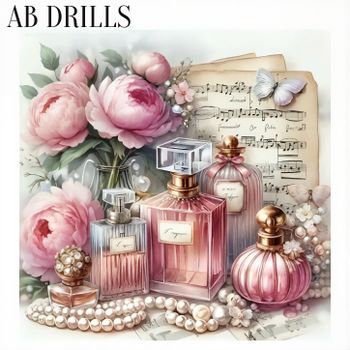 Diamanttavla AB Drills Parfumes And Flowers 50x50