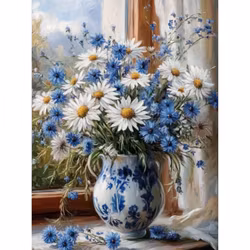 Diamanttavla Prästkragar 50x70