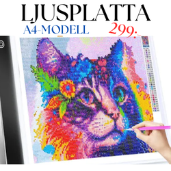 Ljusplatta A4-format Med 3 Ljuslägen