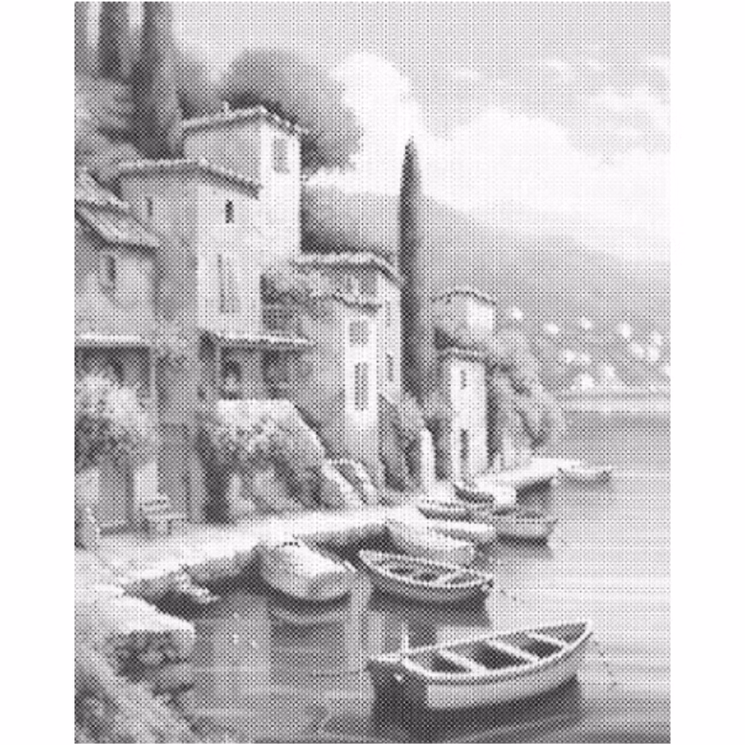 One Color Dot Painting Hamn 40x50