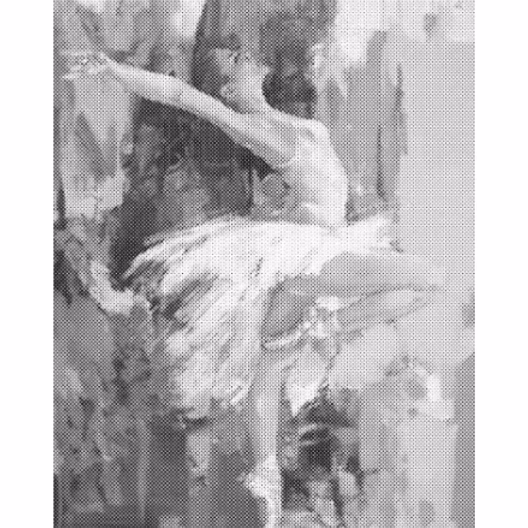 One Color Dot Painting Ballerina 40x50